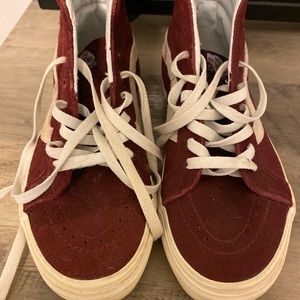 Vans maroon high tops